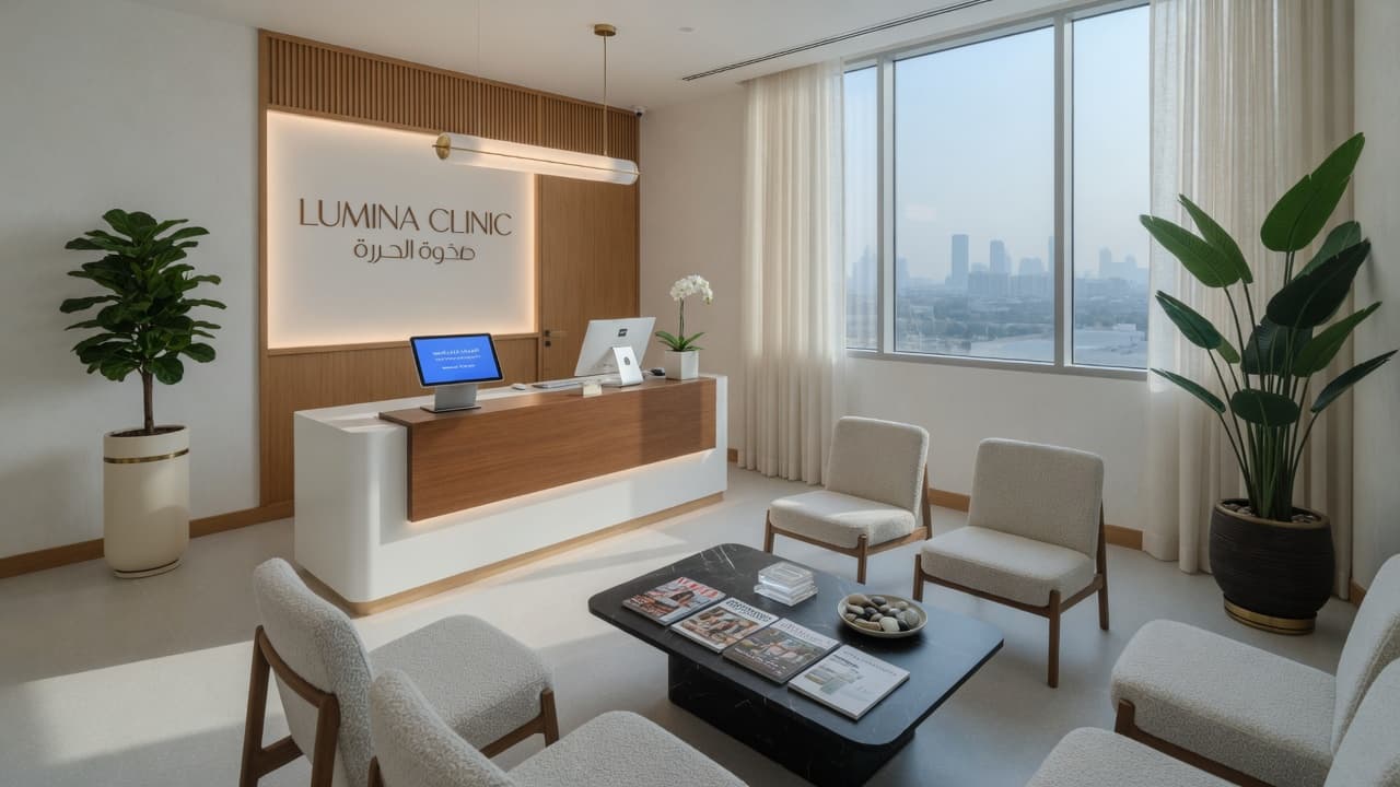 Modern medical clinic interior in Dubai